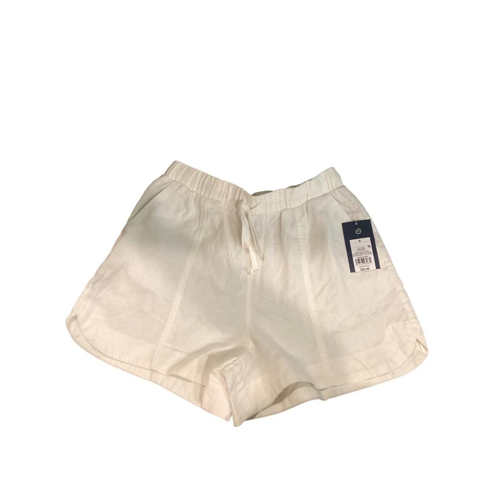 Universal Thread Womens Linen Blend Pull‎ On Shorts White High Rise Size S NWT